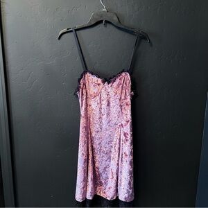 Romwe women mini dress Size: M Color:purple/Black